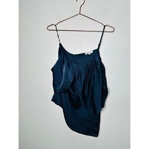 RAMY BROOK Dark Blue Thin Strap Off Shoulder Blouse Top Size Small